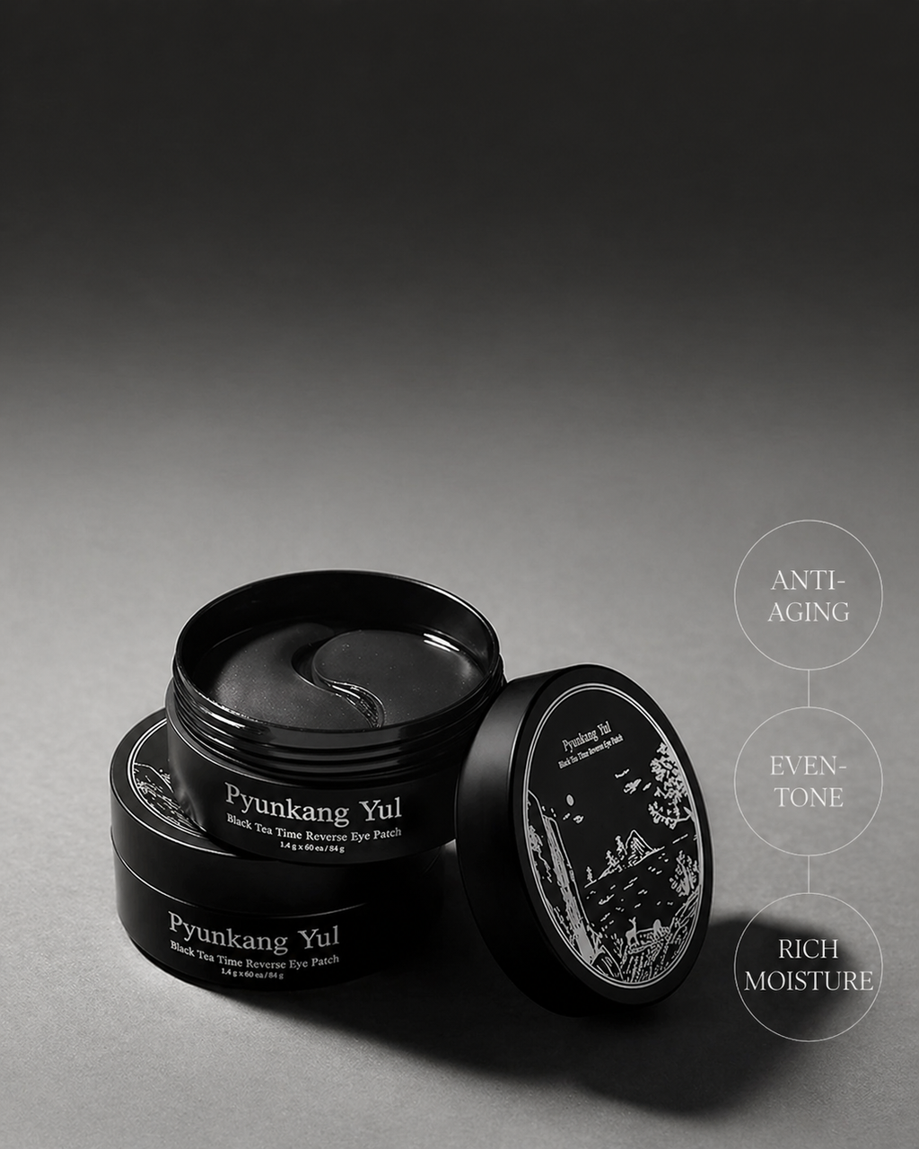 Pyunkang Yul Black Tea Time Reverse Eye Patch 84g/60patches