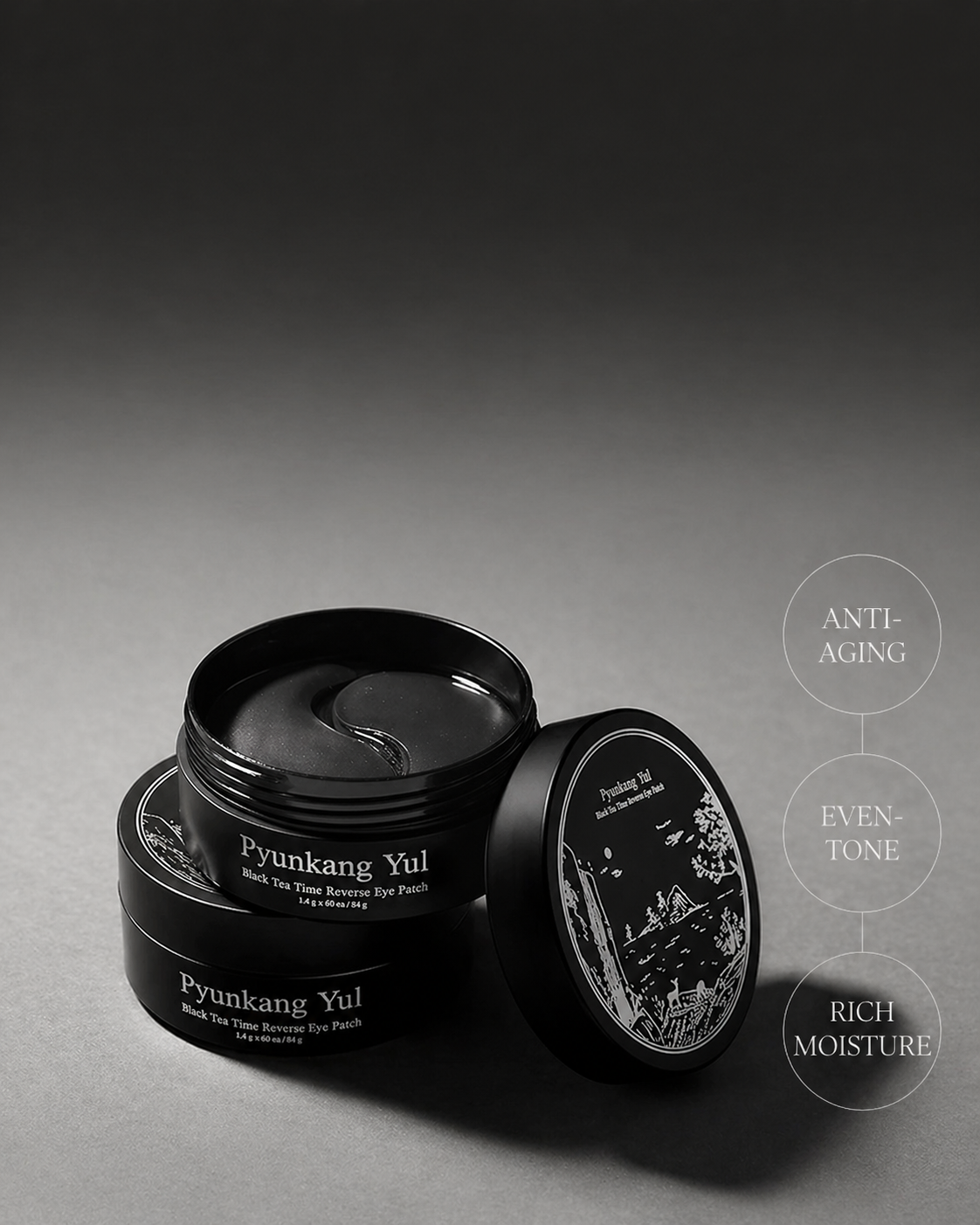 Pyunkang Yul Black Tea Time Reverse Eye Patch 84g/60patches